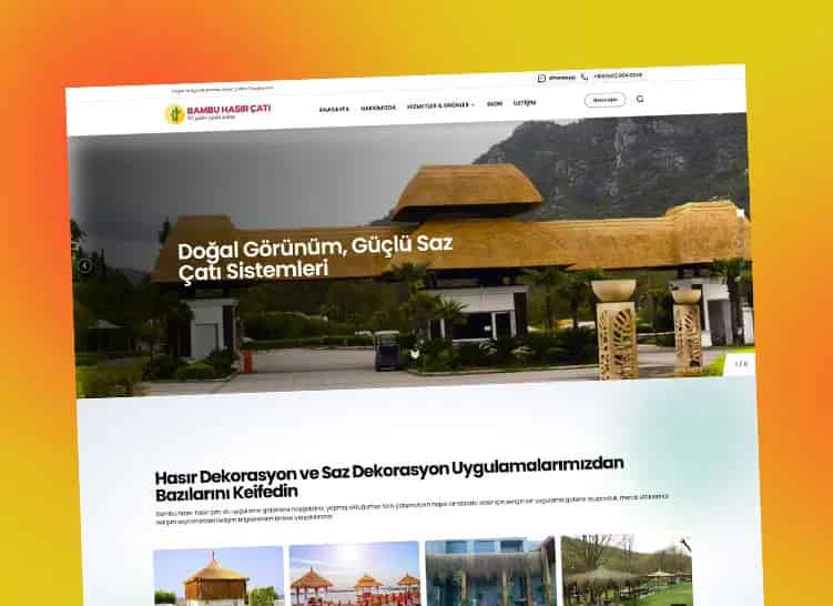 Bambu Hasır Çatı Web Sitemiz Yenilenen Yüzüyle Yayında