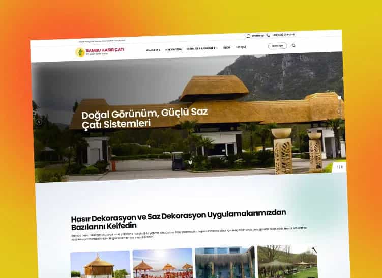 Bambu Hasır Çatı Web Sitemiz Yenilenen Yüzüyle Yayında